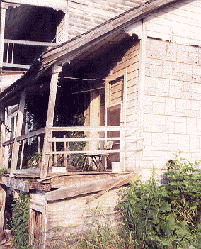 East end of porch on the Korns Somerset County PA farmhouse.