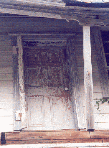 Porch door on the Korns farmhouse, Southampton Township, Somerset County, PA.