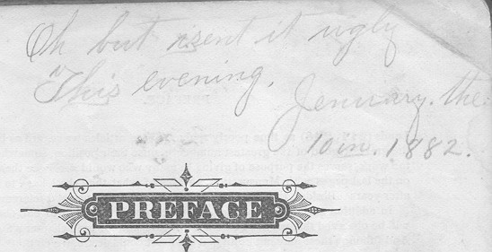 Mary Geiger's description of Jan. 10 1882 weather in Somerset County. PA.