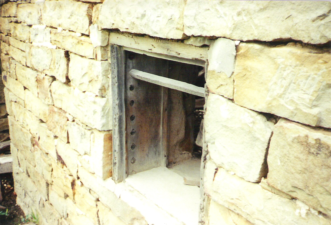 Basement window bars on house on Michael Korns, Sr. family ...