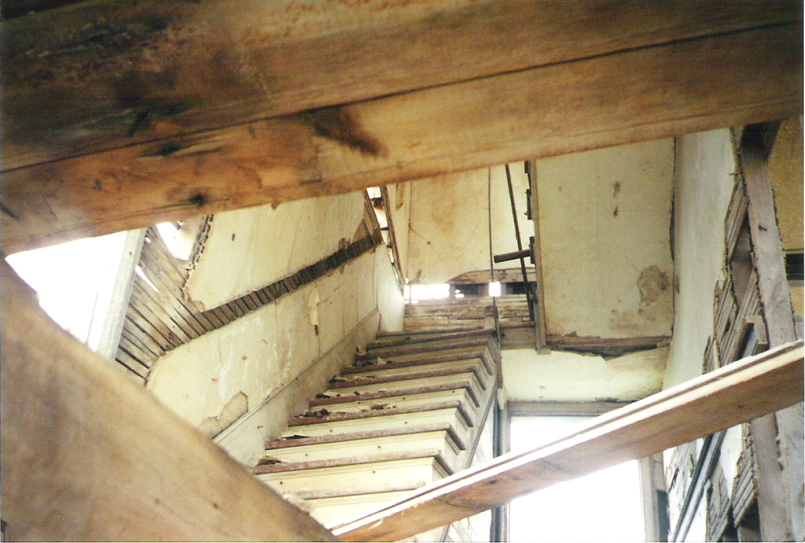 Stairway in the house on the Michael Korn/Korns Somerset County PA family homestead 