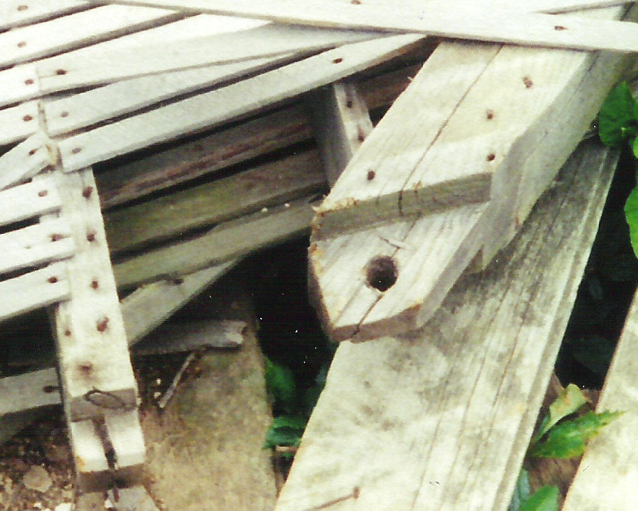 Lath from the old farmhouse on the Michael Korns, Sr. Somerset County PA family farm.