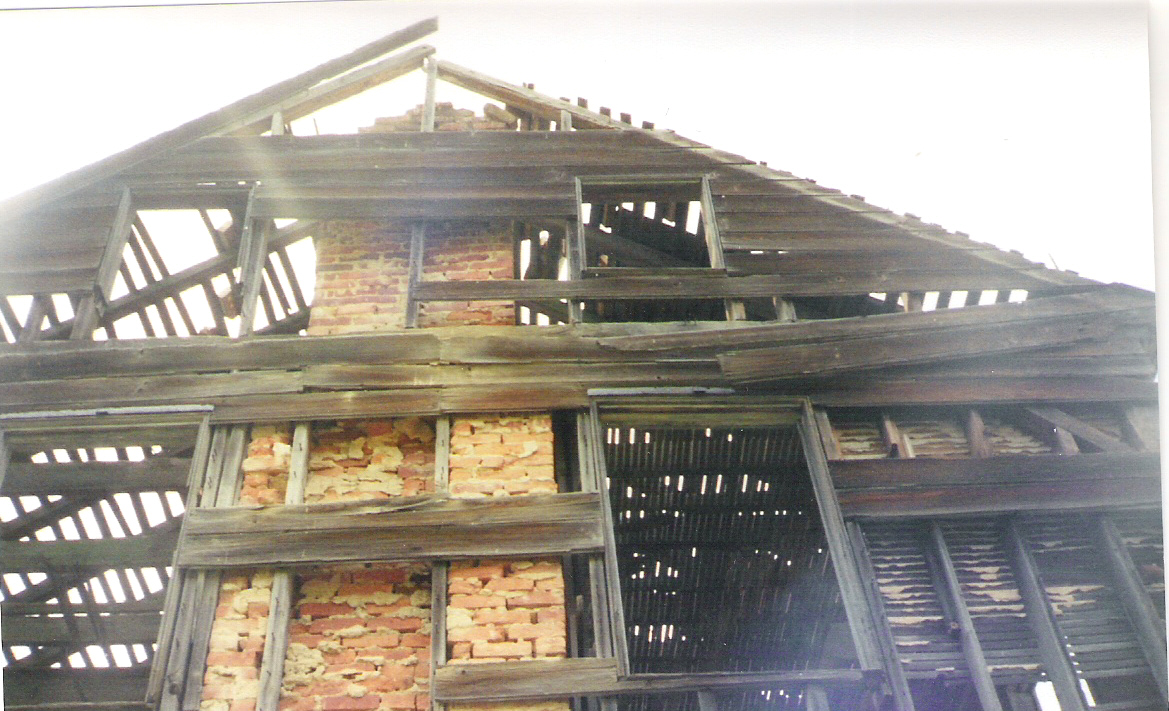 Chimney on the old farmhouse on the Michael Korns, Sr. homestead, Southampton Township, Somerset County, PA.