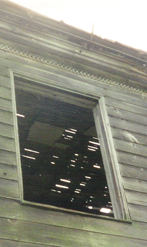 Detail of window and molding on the old farmhouse on the Michael Korns, Sr. Somerset County PA family farm.