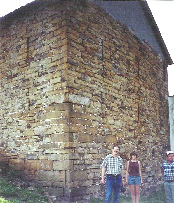 Stone barn on the historic Michael Korns, Sr. Somerset County PA family farm