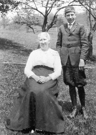 Mrs. J.W. Korns and son Allen.